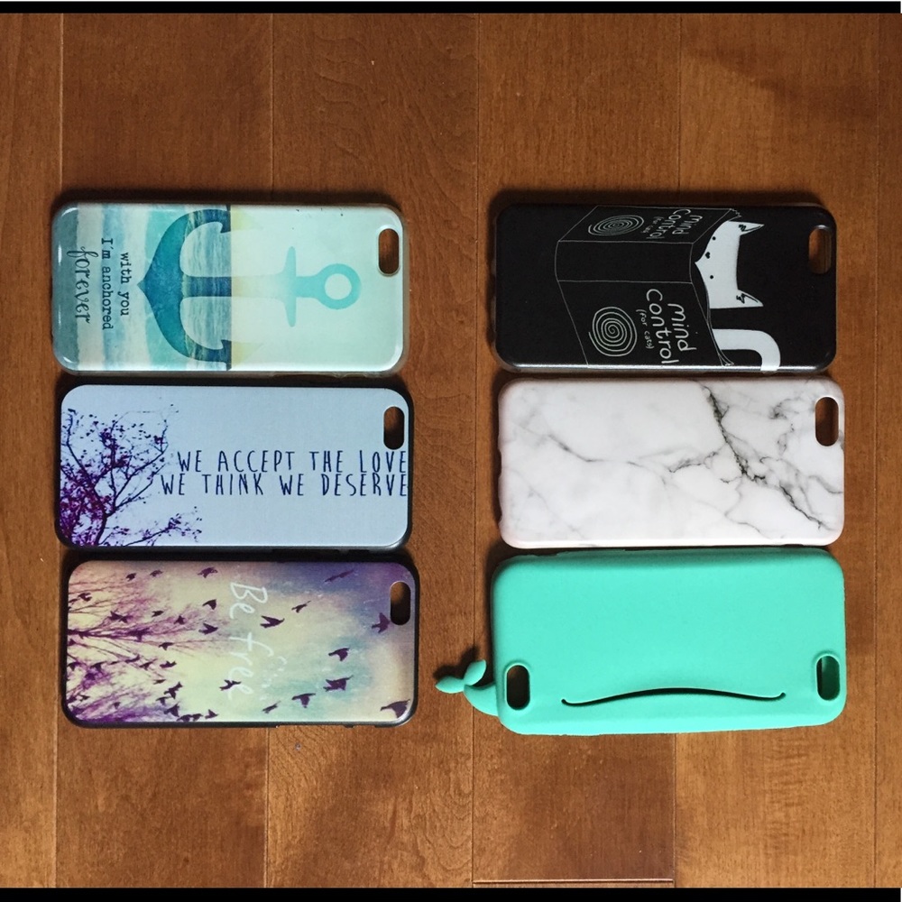 6pc iPhone 6/6s Case Lot